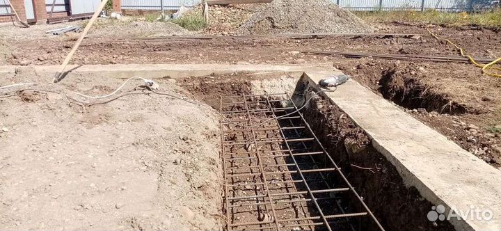 Строительство, бетонные работы