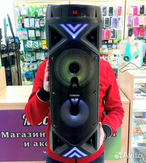 Мощная беспроводная блютуз колонка