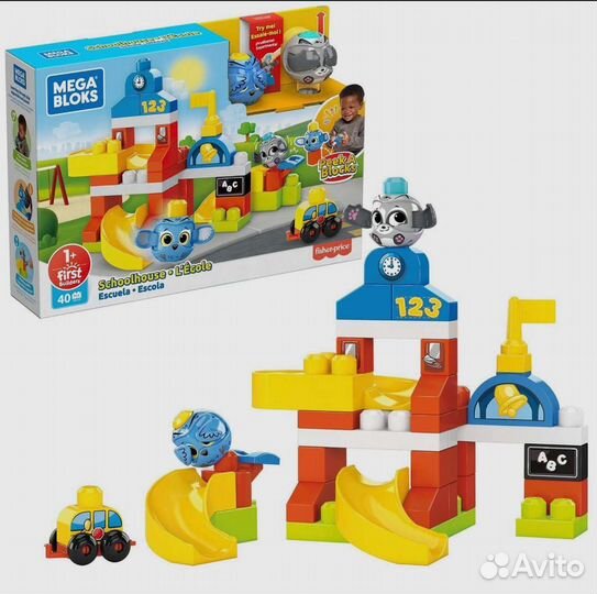 Конструктор Mega Bloks Школа новый