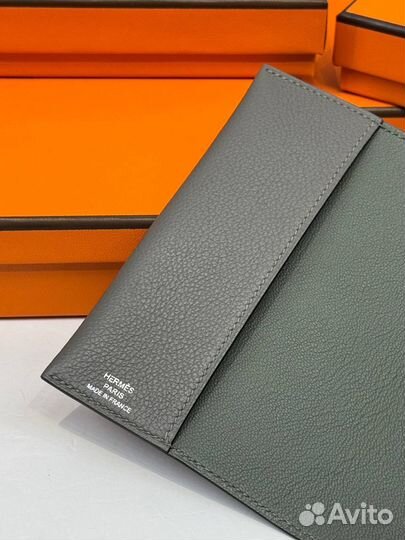 Обложка на паспорт Hermes R.M.S серая