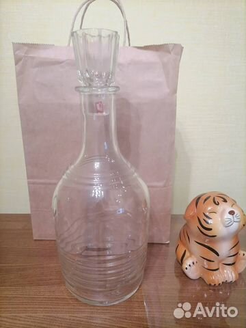 Графин СССР стеклянный с рюмкой