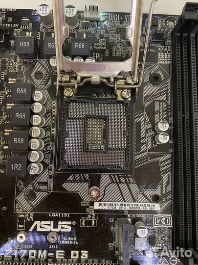 Материнская плата asus z170m-e d3