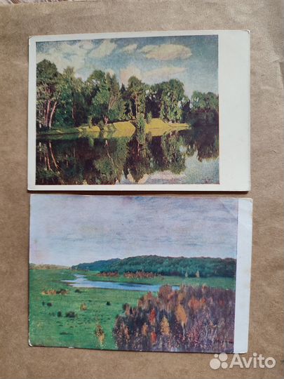 Старинные открытки русская живопись