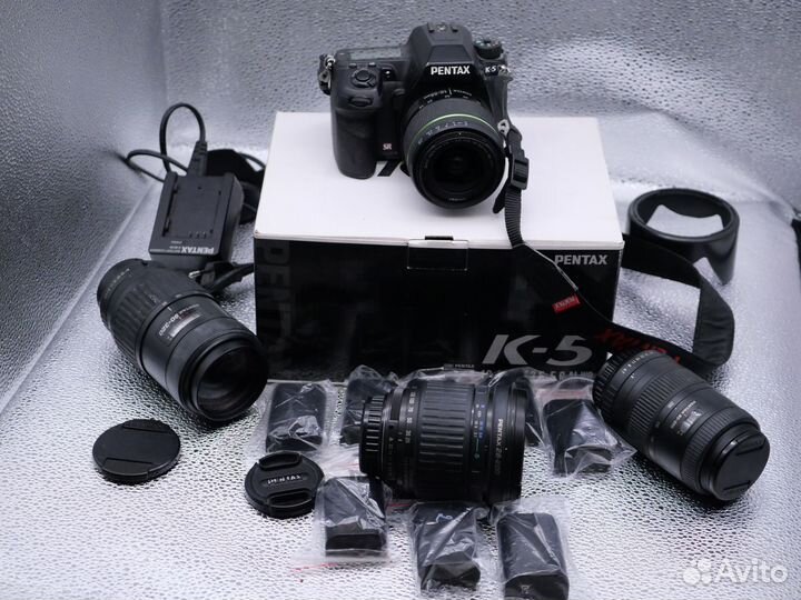 Фотоаппарат Pentax K5 в комплекте с объективами