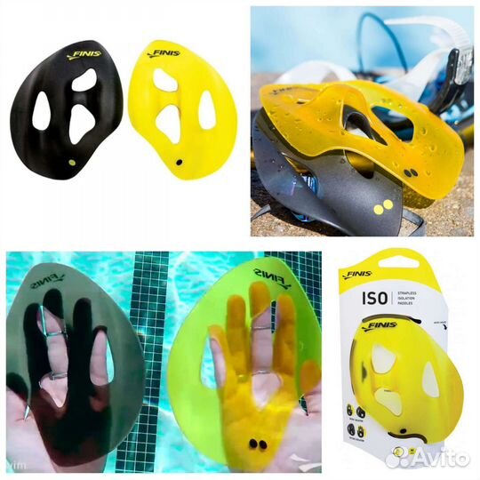 Лопатки для плавания Finis ISO/S, M, L