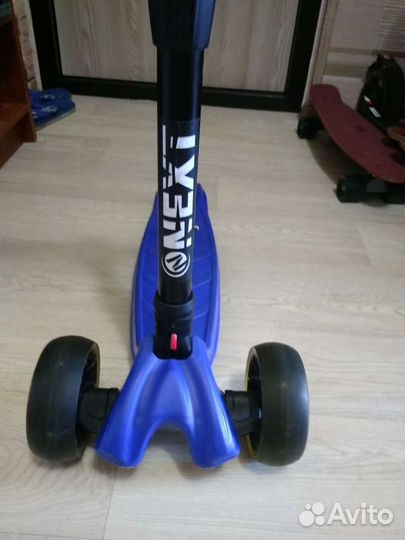 Самокат Next 3 колеса, управление наклоном, складн