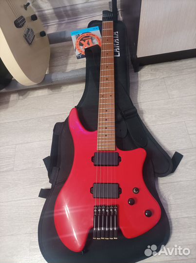 Безголовая электрогитара Caraya HL-1A-RD