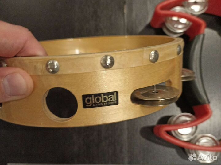 Бубен тамбурин 2 шт