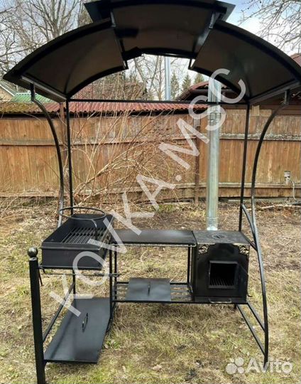 Мангал с крышей