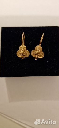 Золотые серьги СССР