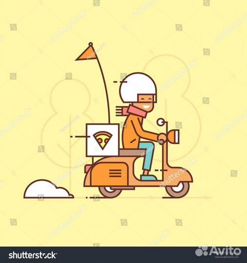 Курьер к партнёру сервиса Яндекс.еда