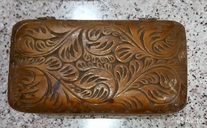 Шкатулки СССР резные дерево