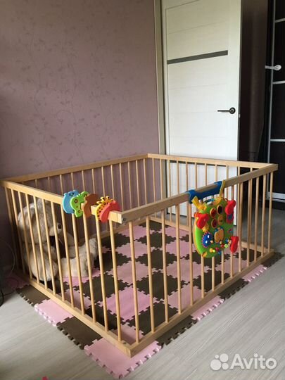 Детский деревянный манеж