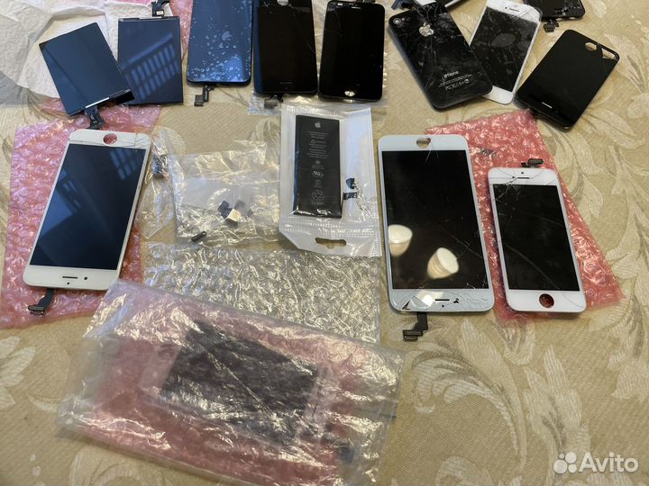Битые дисплеи iPhone 5, 5s, запчасти