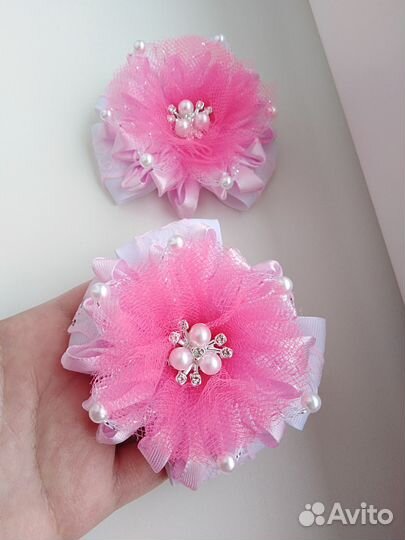 Банты нарядные ручной работы, цена за пару