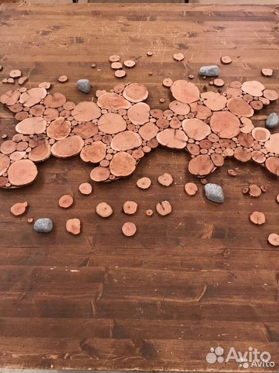 Геометрические панно из можжевельника для бани