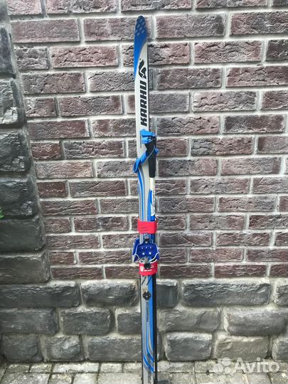 Детские лыжи, палки, ботинки - 34 размер