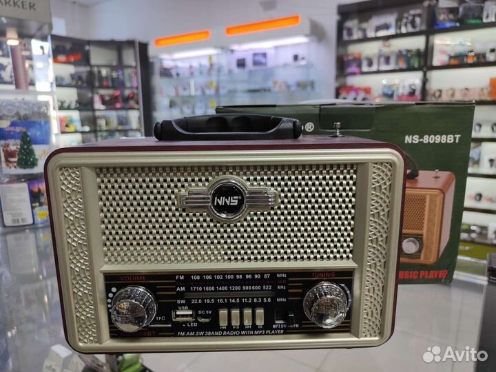 Блютуз колонка с радио