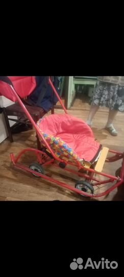 Детские санки на колесах