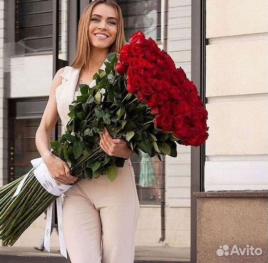 Высокие розы, букеты, цветы Доставка