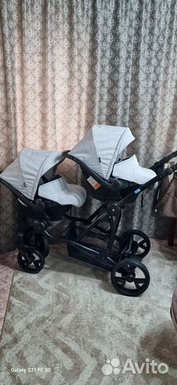 Коляска для двойни 3 в 1 AroTeam Twinat