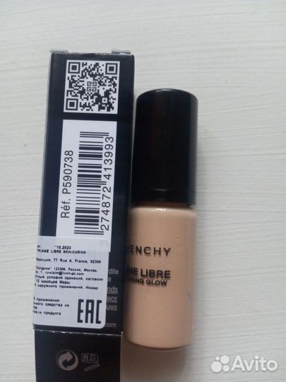 Тушь, тон Живанши