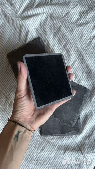 Подставки под бокалы и кружки. Натуральный сланец