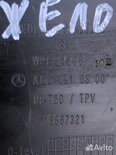 Mercedes W166 ML GLE водосток двери багажника L