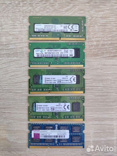 Оперативная память для ноутбука DDR3 DDR4