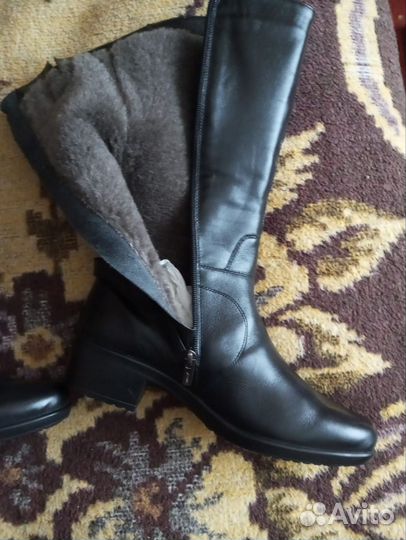 Зимние женские сапоги 38 натуральная кожа