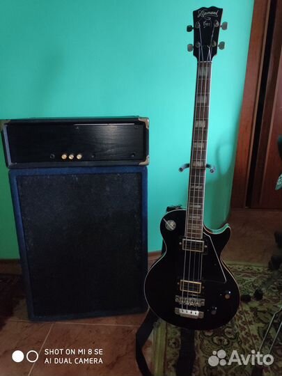 Басгитара, колонка и усилитель