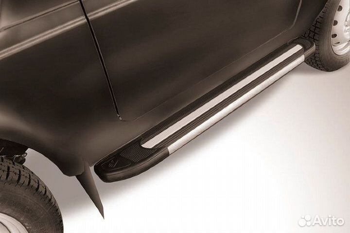 Пороги алюминиевые LADA Niva 4x4 Urban 3D