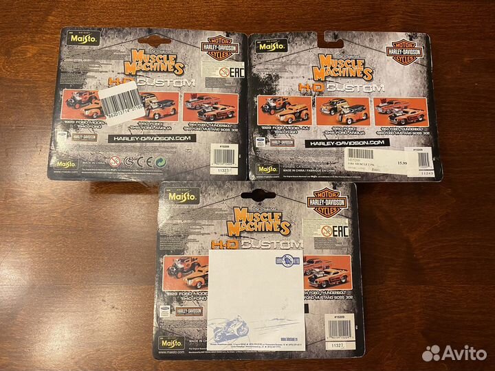 Машинки Maisto серия Muscle Machines (Harley) 1/64