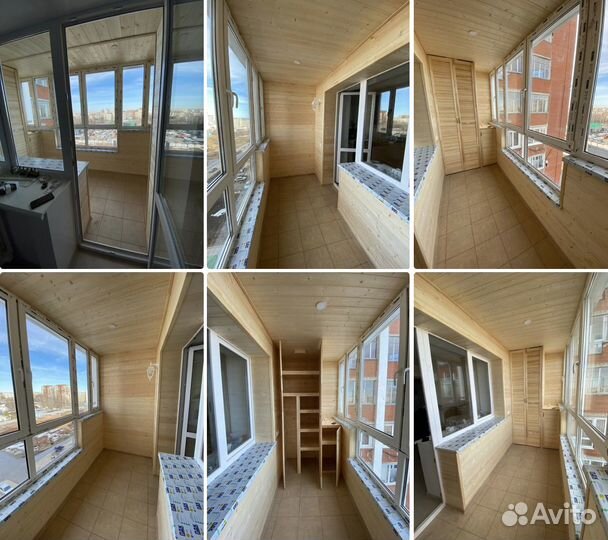 Обшивка балконов и лоджий вагонкой или панелями