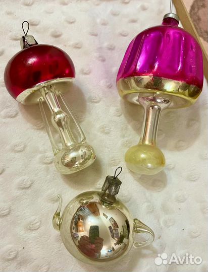 Елочные игрушки СССР на прищепке