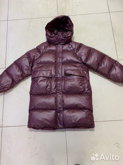 Пуховик зимний длинный женский