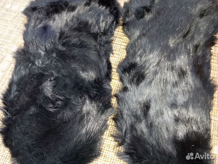 Варежки натуральный мех