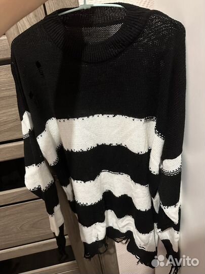 Свитер y2k полосатый