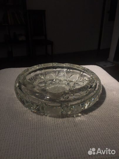 Хрустальная пепельница СССР большая