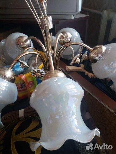 Люстра потолочная 5 рожковая