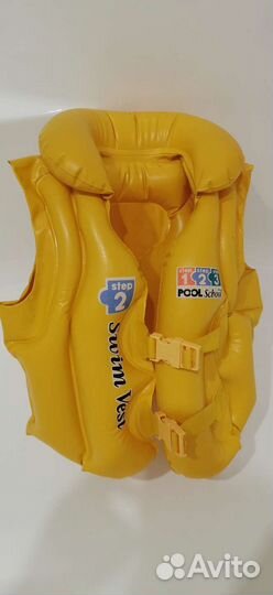 Маска для плавания детская от 4лет и жилет до 25кг