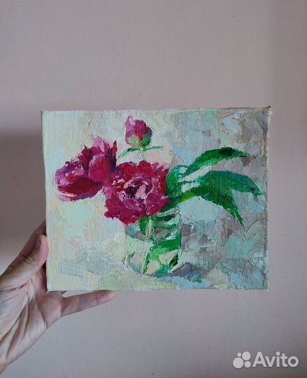 Картина маслом цветы