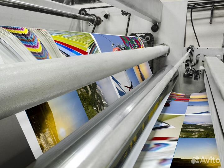 Печать на баннере, интерьерная, широкоформатная