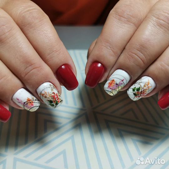 Наращивание ногтей, покрытие, укрепление