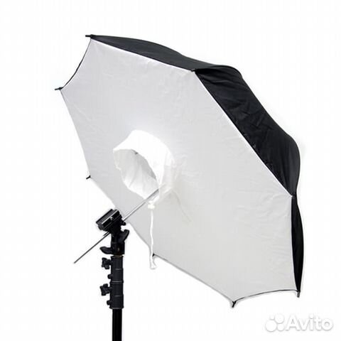 Зонт-софтбокс US-84K (84/100см) купол - серебро