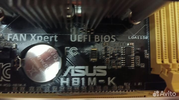 Материнская плата с процессором 1150 + 16 Гб оп