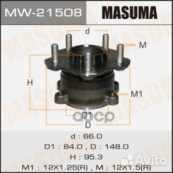 Ступица зад. nissan teana 08 - 43202JP00A MW-21