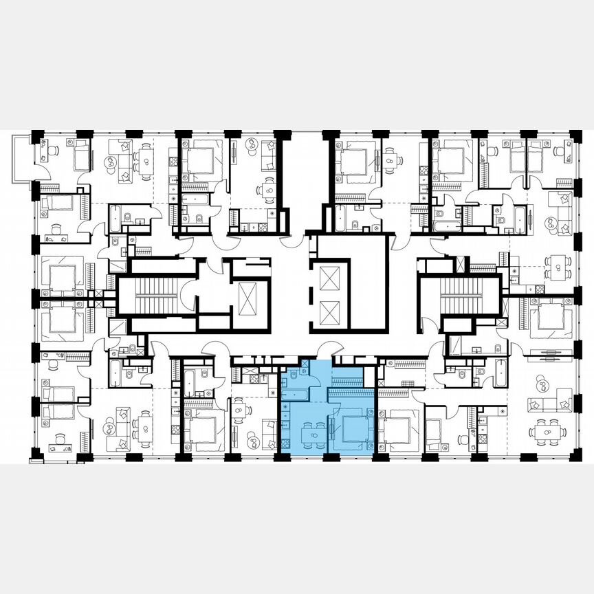 1-к. квартира, 33,2 м², 25/48 эт.