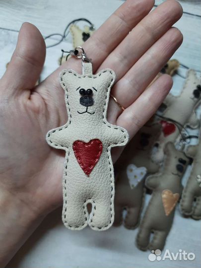 Брелоки из эко кожи ручной работы