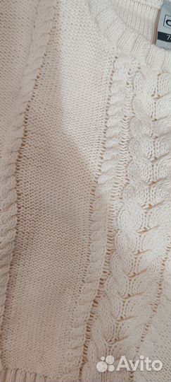 Вязаный костюм для новорожденного 74